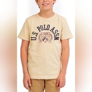 NWOT U.S. Polo Assn. Beige T-Shirt size XXL (18)                  15-036